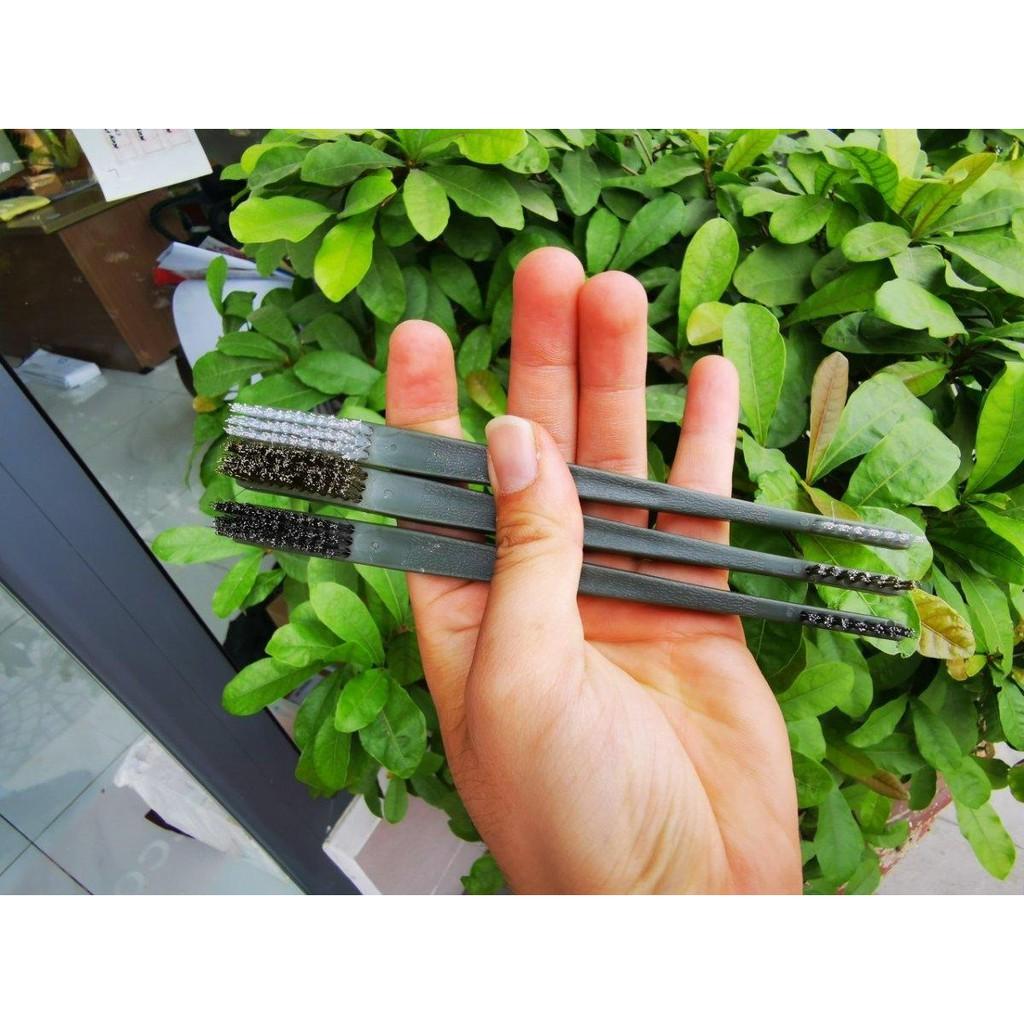 Bàn Chải 2 Đầu Chuyên Dùng Đánh Lốc Máy, Vệ Sinh Sên Xe