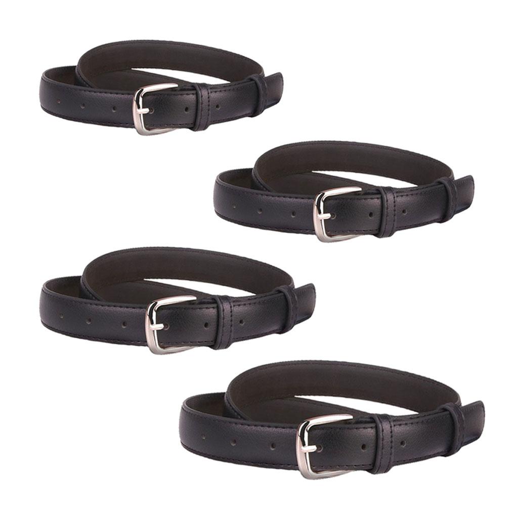 Womens Fashion Casual Belt PU Leather Waist Belt Single Prong Buckle Belt