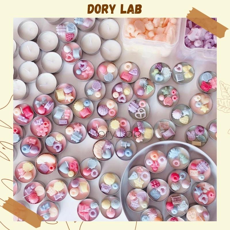 Nến Thơm Tealight Mini Mix Topping Màu Sắc - Dory Lab