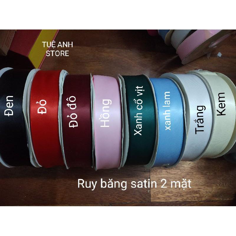 5m ruy băng lụa satin 2 mặt 4cm