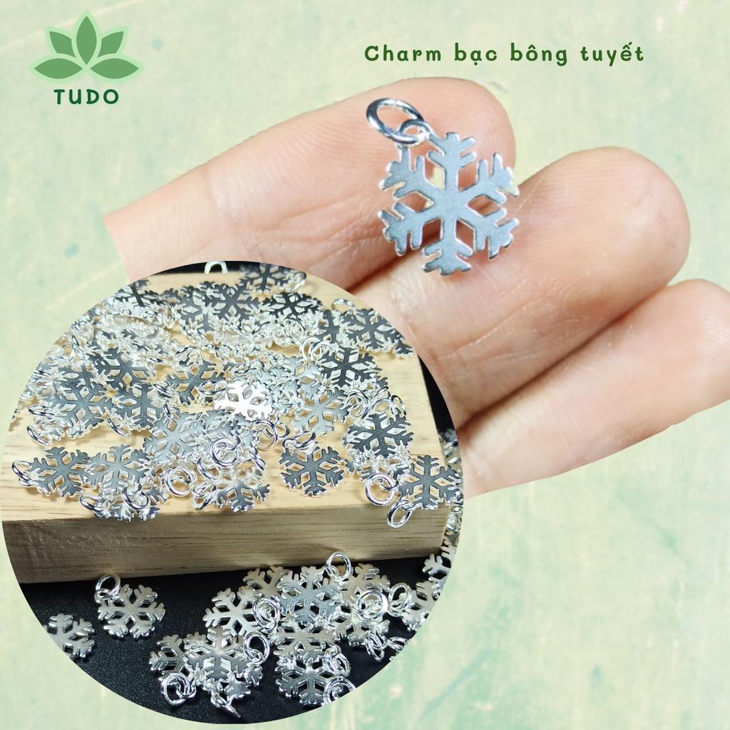 Charm treo bạc 925 mix vòng đá phong thủy DY vương miện, ngôi sao, hoa sen, bông tuyết