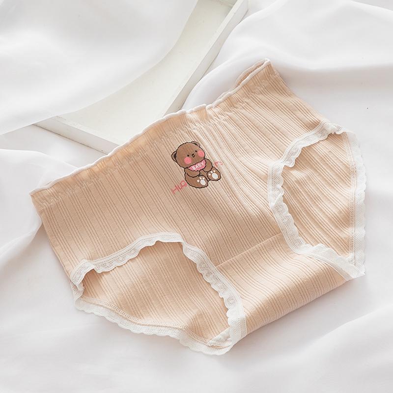Quần lót nữ cotton gân tăm thỏ và gấu 2899
