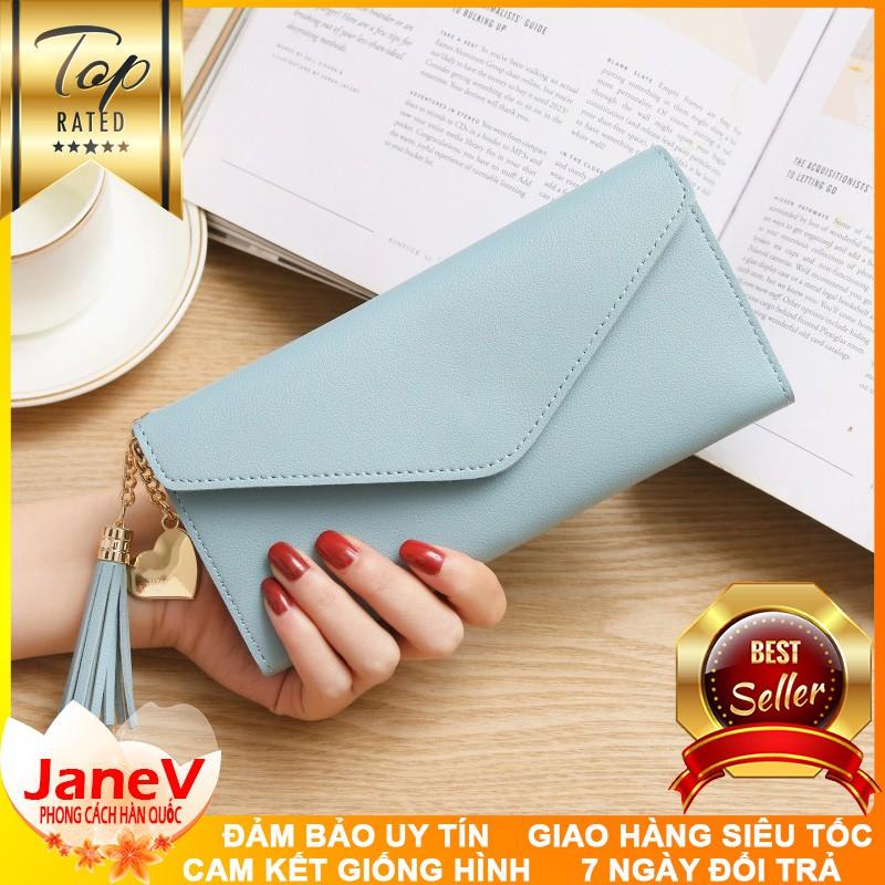 Ví Cầm Tay Nữ Dài Tua Rua Phong Cách Hàn Quốc TVNN173
