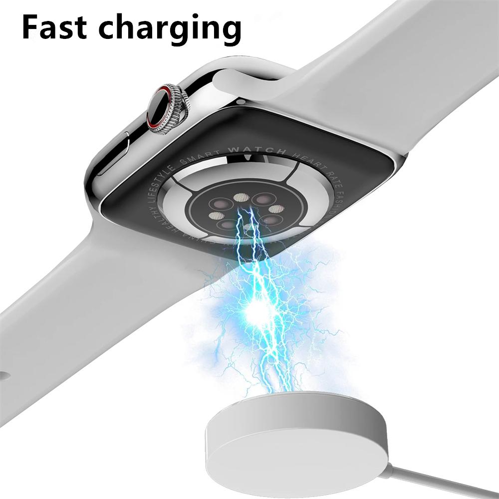 Sê-ri Watch Smart mới 8 HD Màn hình thể thao nhịp tim Thể thao Thể dục huyết áp Bluetooth Call Men Women smartwatch cho Apple Color: White-GWML-Whitegj