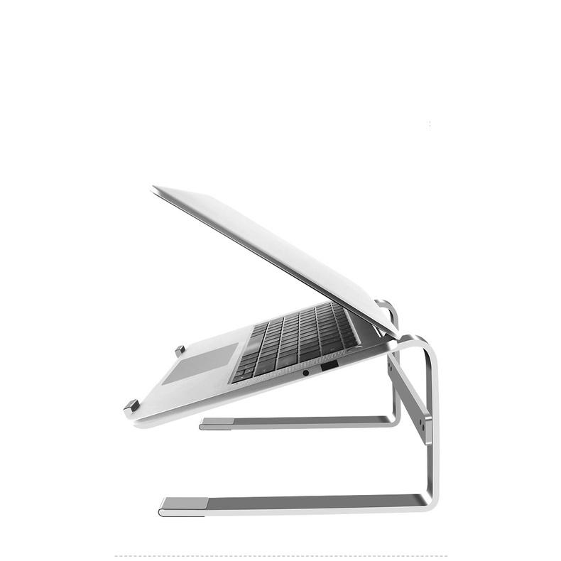 Giá đỡ nâng cao laptop bằng nhôm, hỗ trợ tản nhiệt, mẫu 2 tầng.