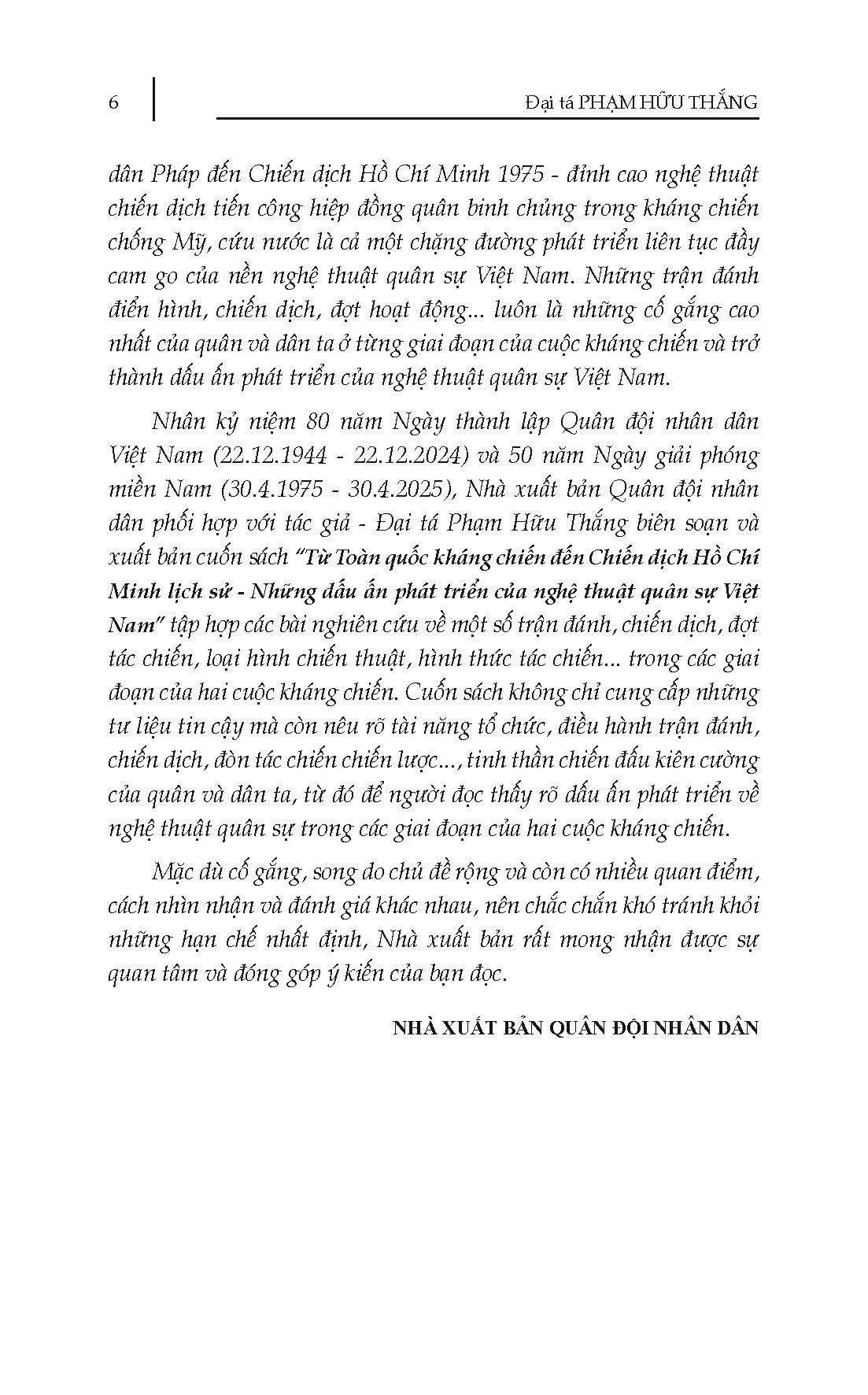 Từ Toàn Quốc Kháng Chiến Đến Chiến Dịch Hồ Chí Minh Lịch Sử - Những Dấu Ấn Phát Triển Của Nghệ Thuật Quân Sự Việt Nam