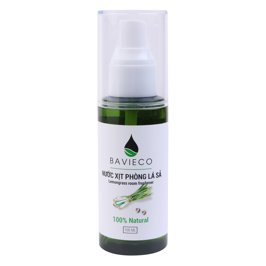Combo 02 chai nước xịt phòng Lá Sả và Lá Bạc Hà BAVIECO