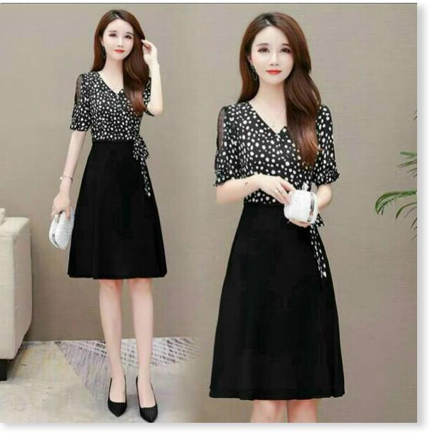 ĐẦM LỤA THIẾT KẾ HỌA TIẾT ĐƠN GIẨN NHƯNG KHÔNG KÉM PHẦN SANG TRỌNG THỜI TRANG VINA 1HIT FASHION