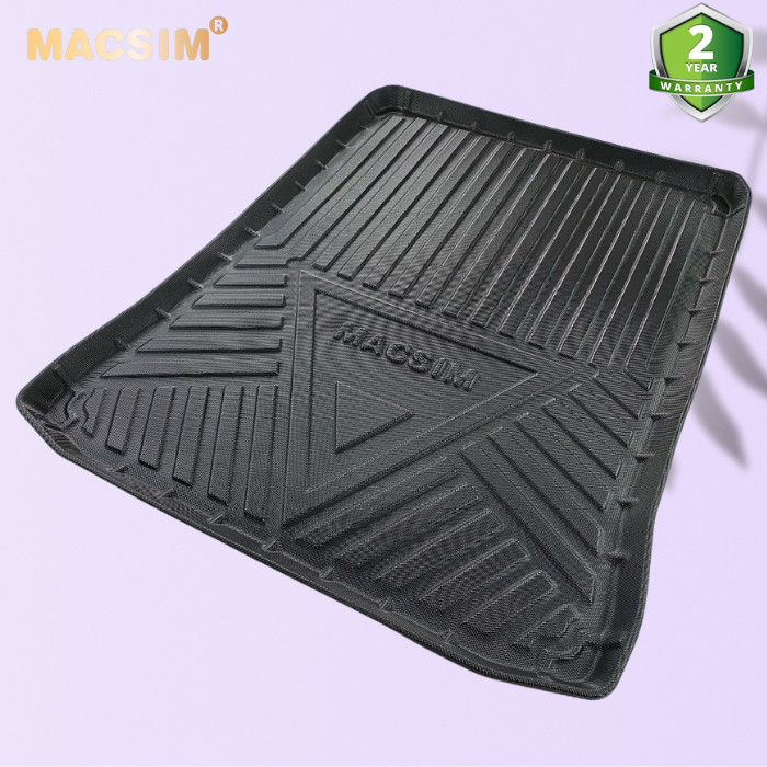 Thảm lót cốp xe ô tô BMW 5 series 2018- 2020 nhãn hiệu Macsim 3W chất liệu TPE cao cấp màu đen