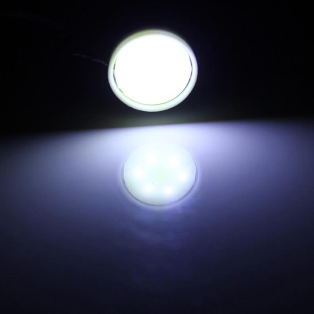 Pack of 10 Aluminum BA9S COB LED Car Dash Reading/License Plate Light Side Wedge Bulbs
