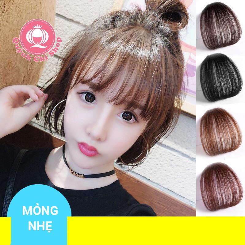 Tóc giả mái thưa Hàn Quốc, phồng tự nhiên có thể cắt, uốn, nhuộm