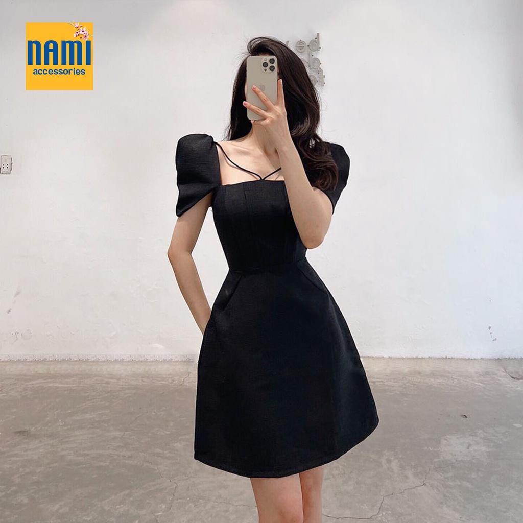 Đầm xoè chéo dây dáng ngắn lên form xinh xắn dễ thương kèm dáng tay lạ mắt tinh tế - ATNU029