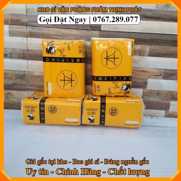 Kho sỉ vpp 1 Gói 300 tờ giấy ăn Gấu trúc Sipiao siêu dai . LG11