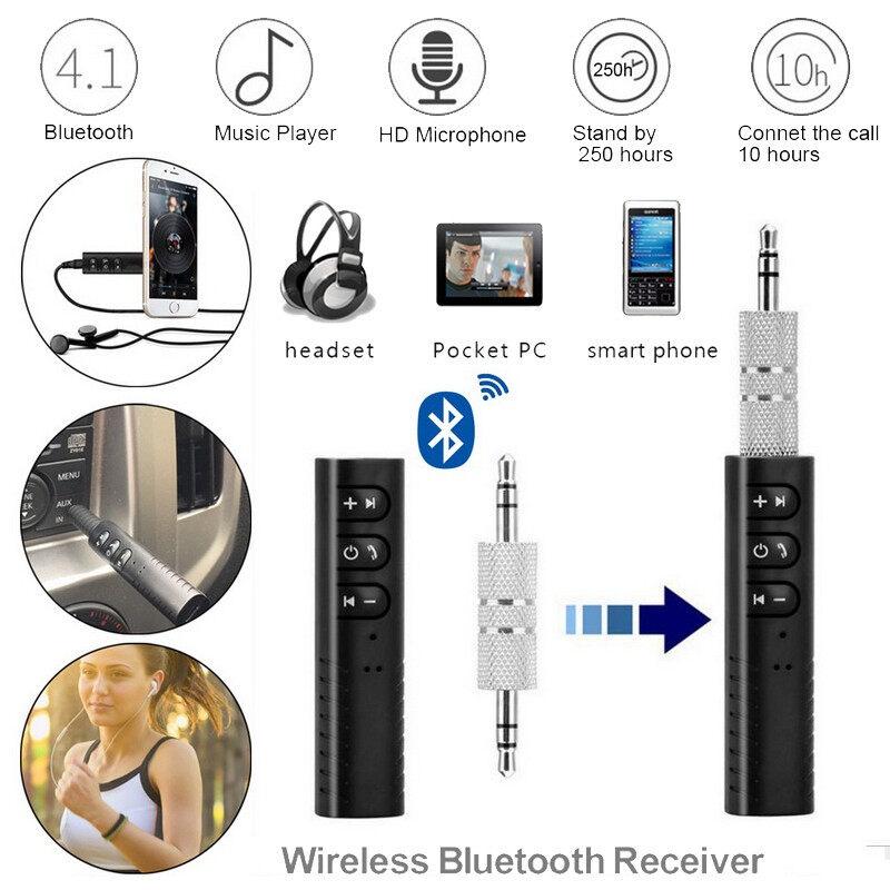 Thiết Bị Nhận Tín Hiệu Bluetooth Không Dây Jack 3.5Mm Cho Tai Nghe MP3