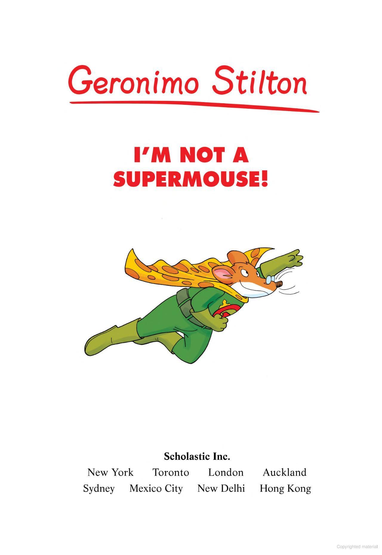 Sách ngoại văn: I'm Not a Supermouse!