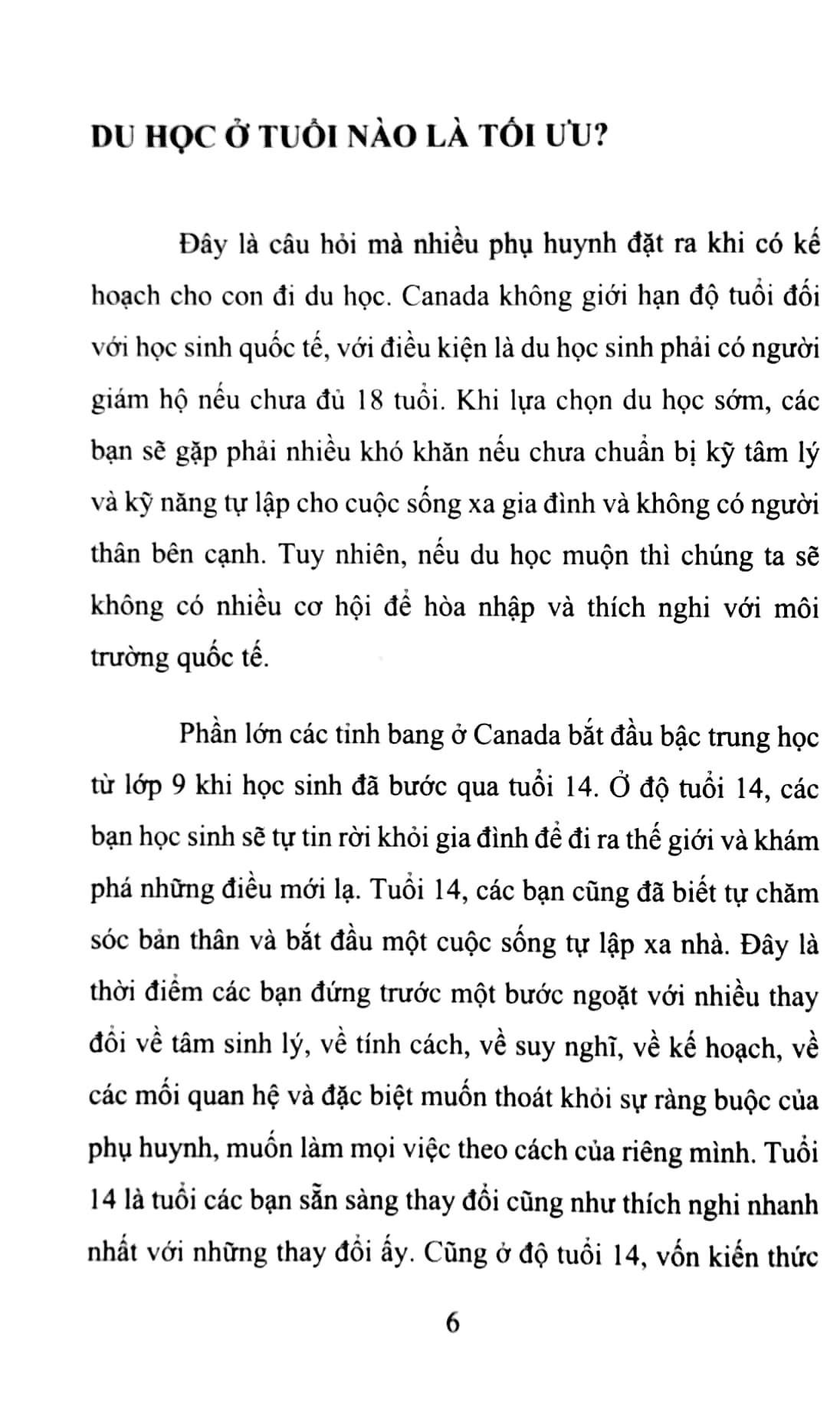 Cẩm Nang Du Học Canada - Dành Cho Học Sinh Trung Học