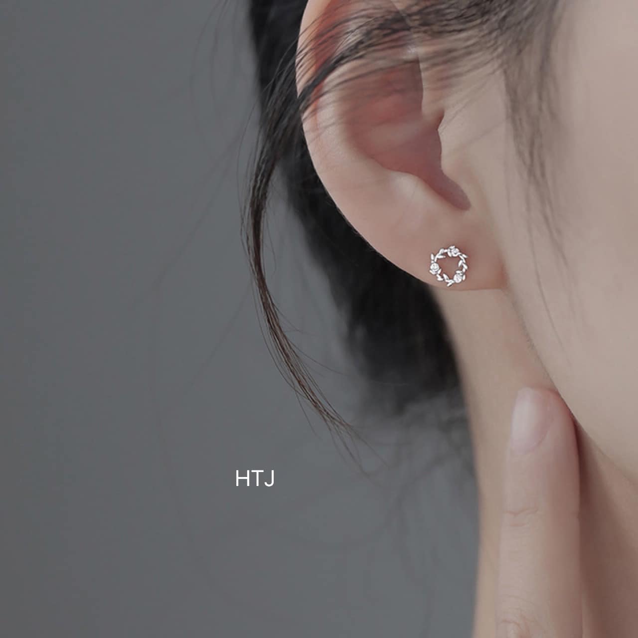 Bông tai bạc nụ xinh chất liệu bạc s925 MS030a