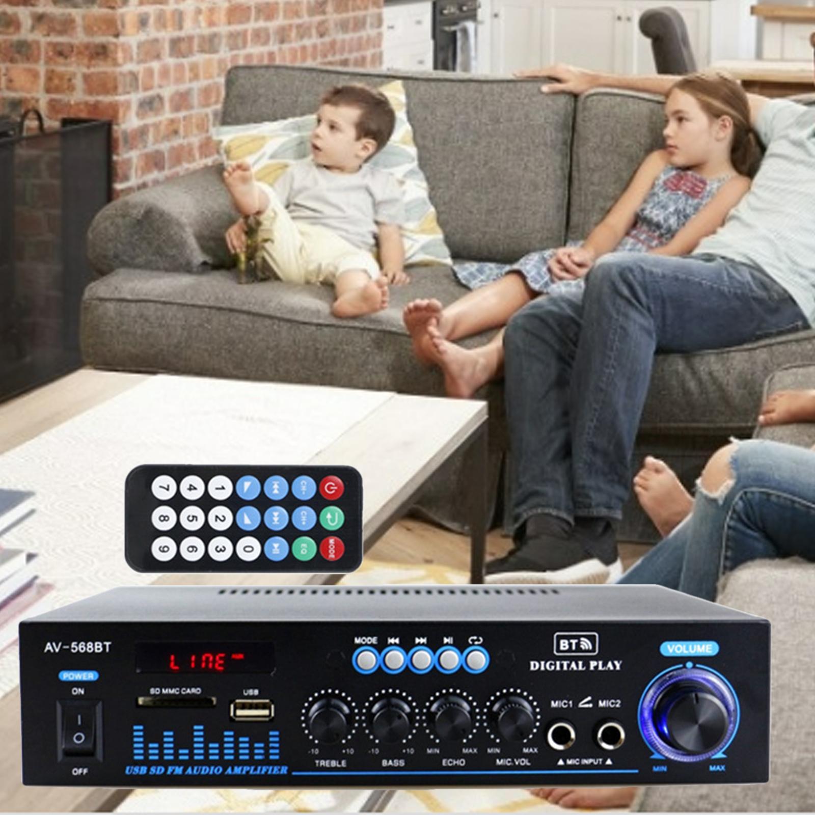 Wireless Bluetooth Audio 12V 220V w/LCD Display for Home Speakers
