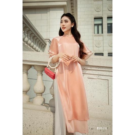 Áo dài cách tân phối tay loe