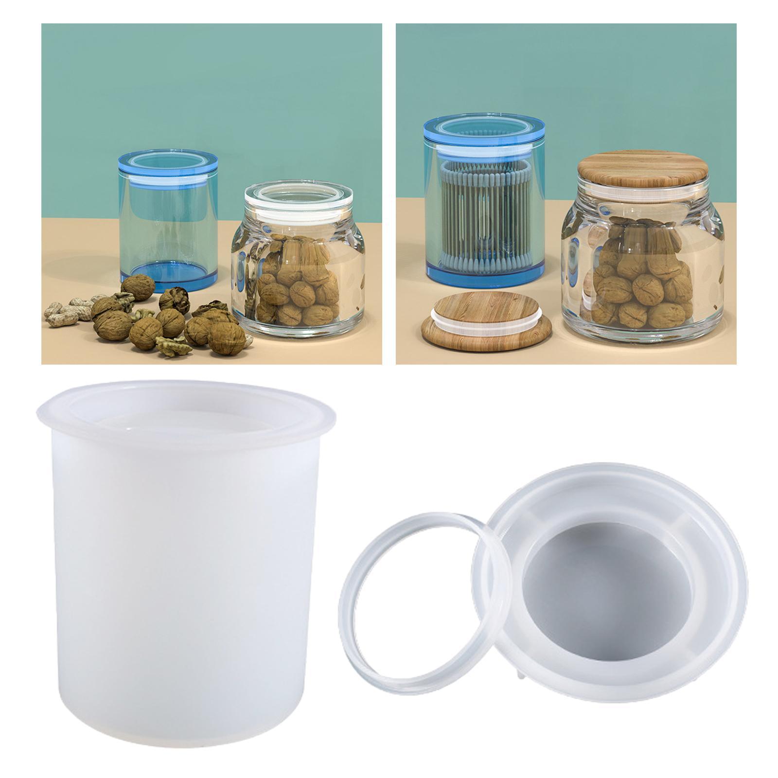 Storage Sealed Bottle Mold for Making Jewelry Storage Mould Flower Pot Soap Candle Holder
