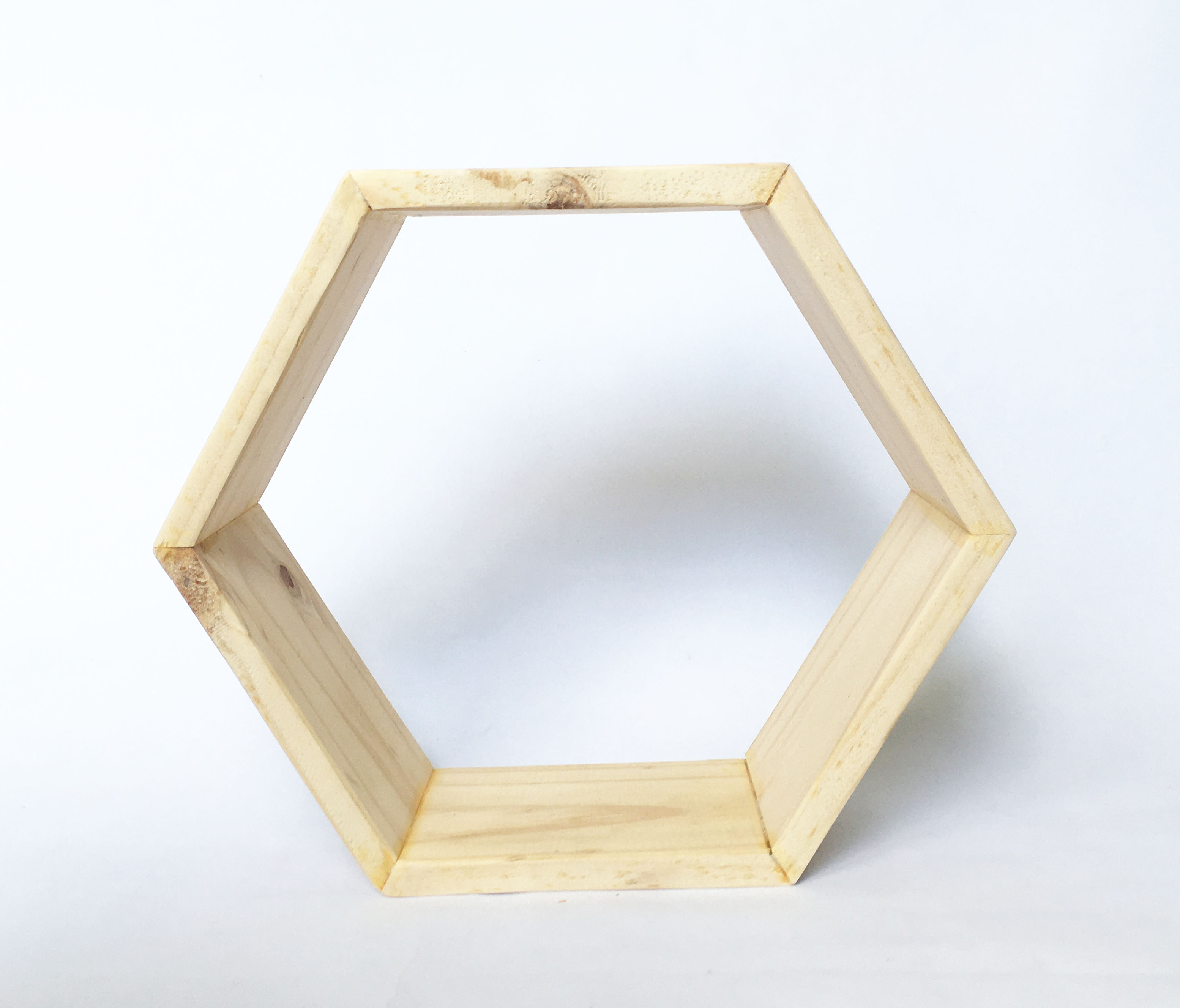 Kệ lục giác, Kệ tổ ong đa năng gỗ thông decor phòng phong cách đơn giản