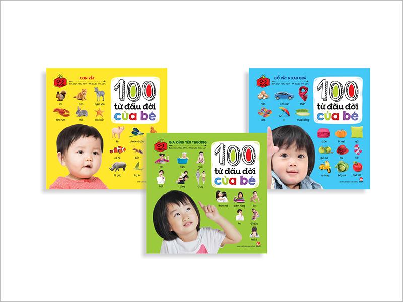 Kim Đồng - Combo 100 từ đầu đời của bé (3 quyển)