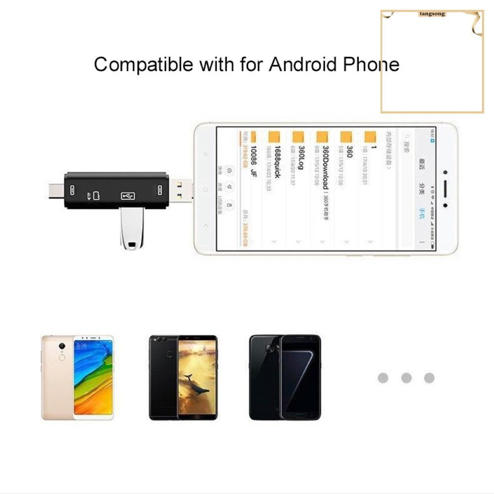 Đầu Đọc Thẻ Nhớ Đa Năng Usb 2.0 Type-C Tf