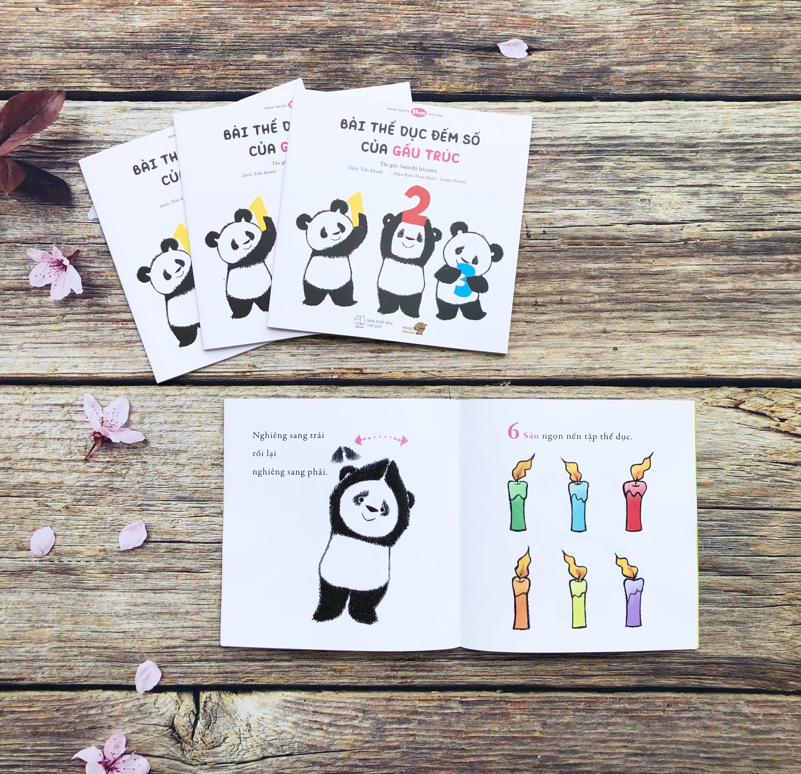 Truyện Ehon bé 1-2-3 tuổi - Bài thể dục đếm số của Gấu Trúc
