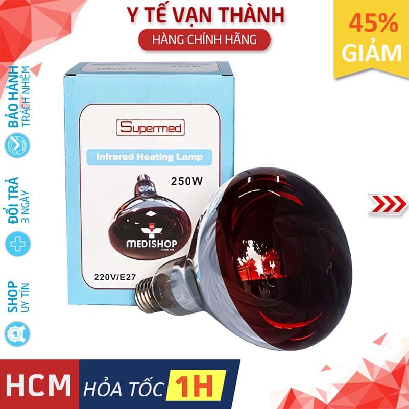 Bóng Đèn Hồng Ngoại Y Tế: Supermed 250W Sưởi Ấm, Giảm Đau -VT0101