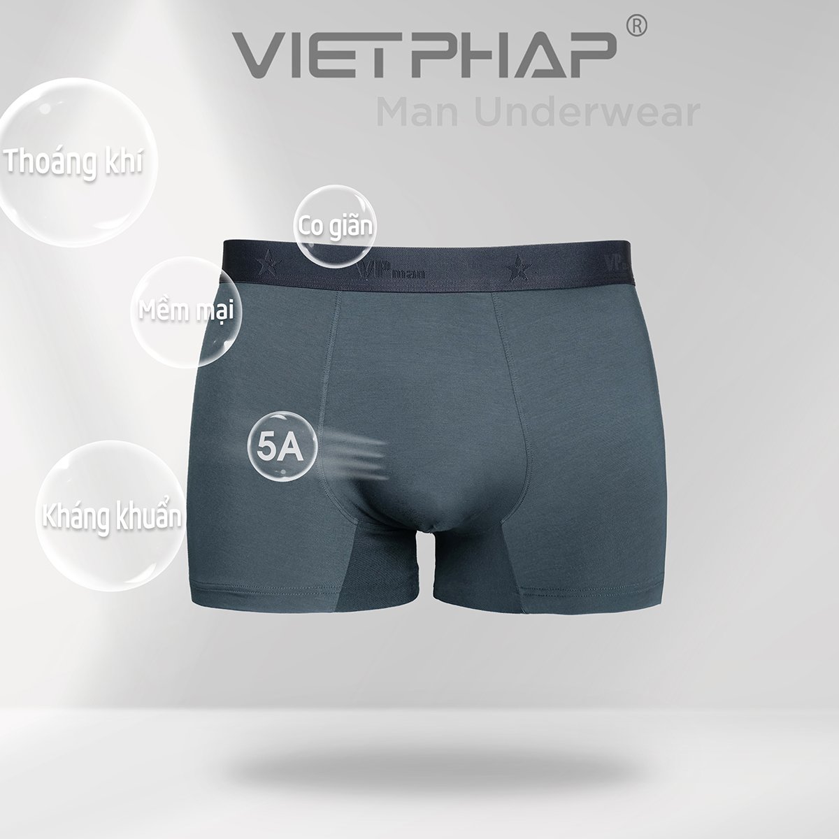 Quần Lót Nam VIỆT PHÁP Form Boxer Brief Chất liệu mềm mại co giãn , thấm hút mồ hôi  3904