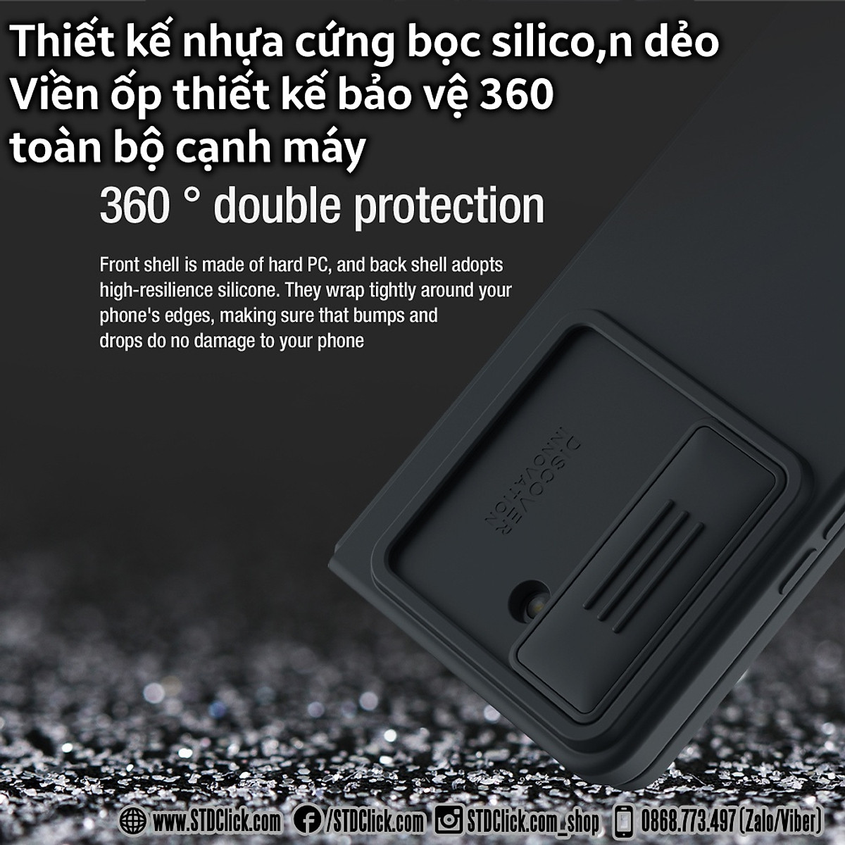 Ốp lưng chống sốc silicon cho Samsung Galaxy Z Fold 5 bảo vệ Camera hiệu Nillkin Camshield Silky Silicon Case - hàng nhập khẩu