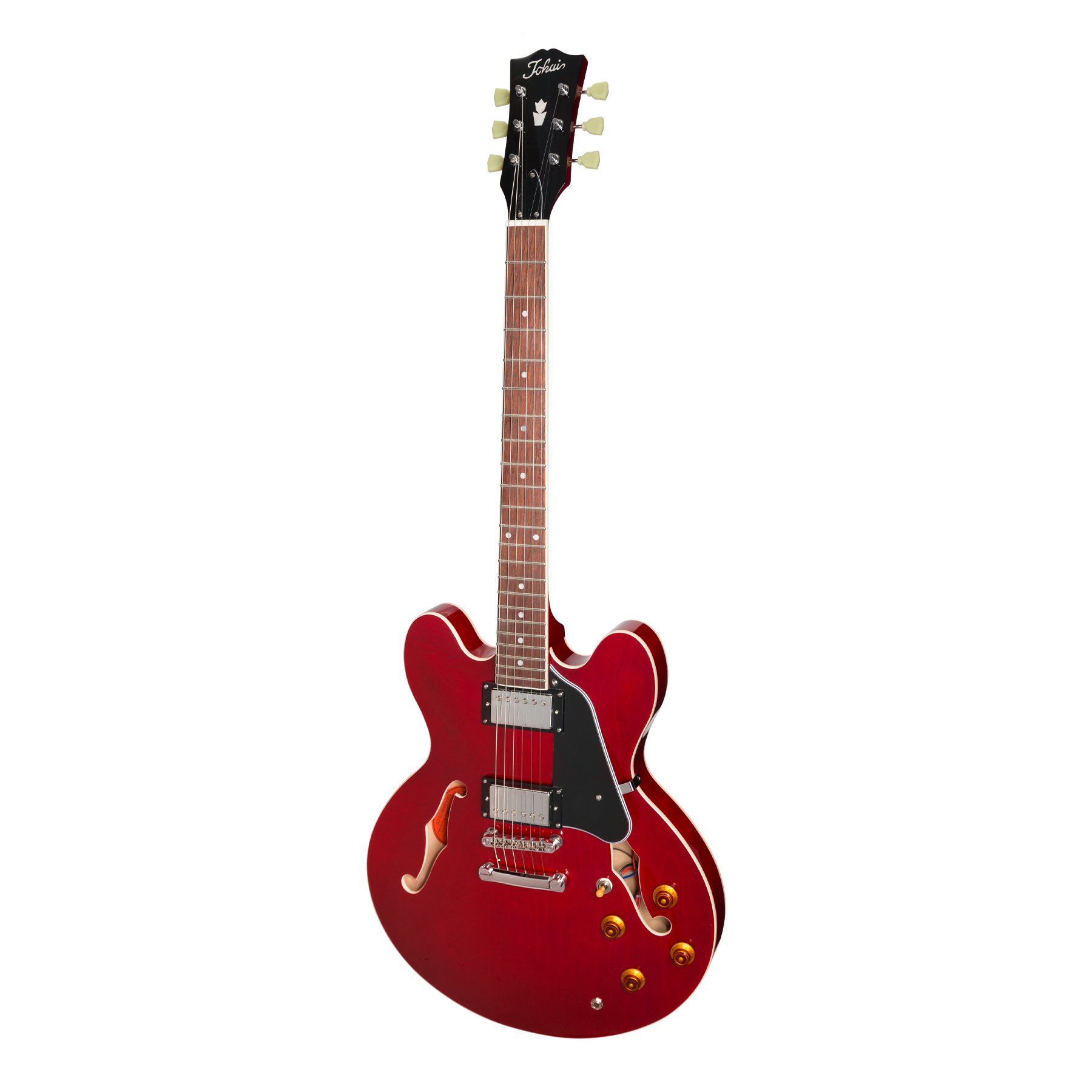 Đàn Guitar Điện Tokai - Tokai 'Traditional Series' ES-78 ES-Style Hollow Body Electric Guitar (See Through Red) - Hàng chính hãng