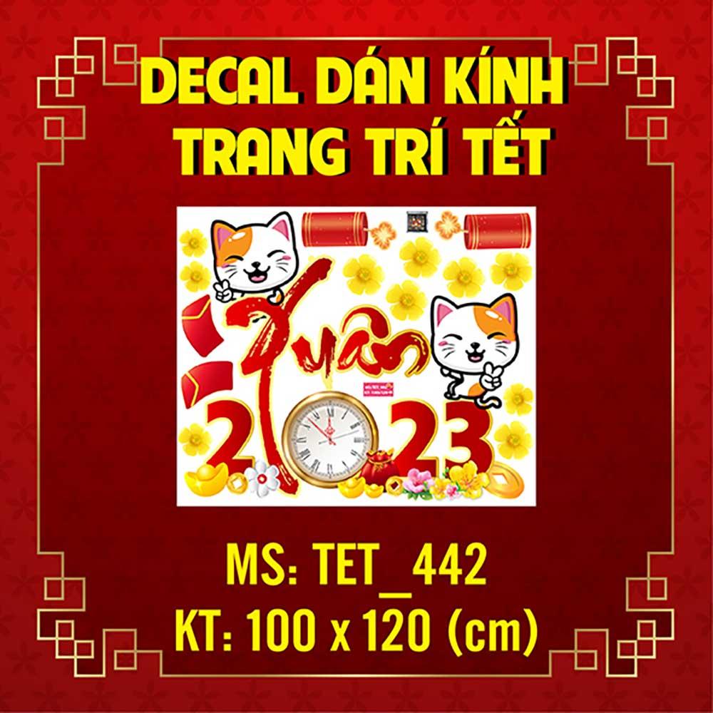 DECAL TRANG TRÍ TẾT 2023 COMBO SỐ 28