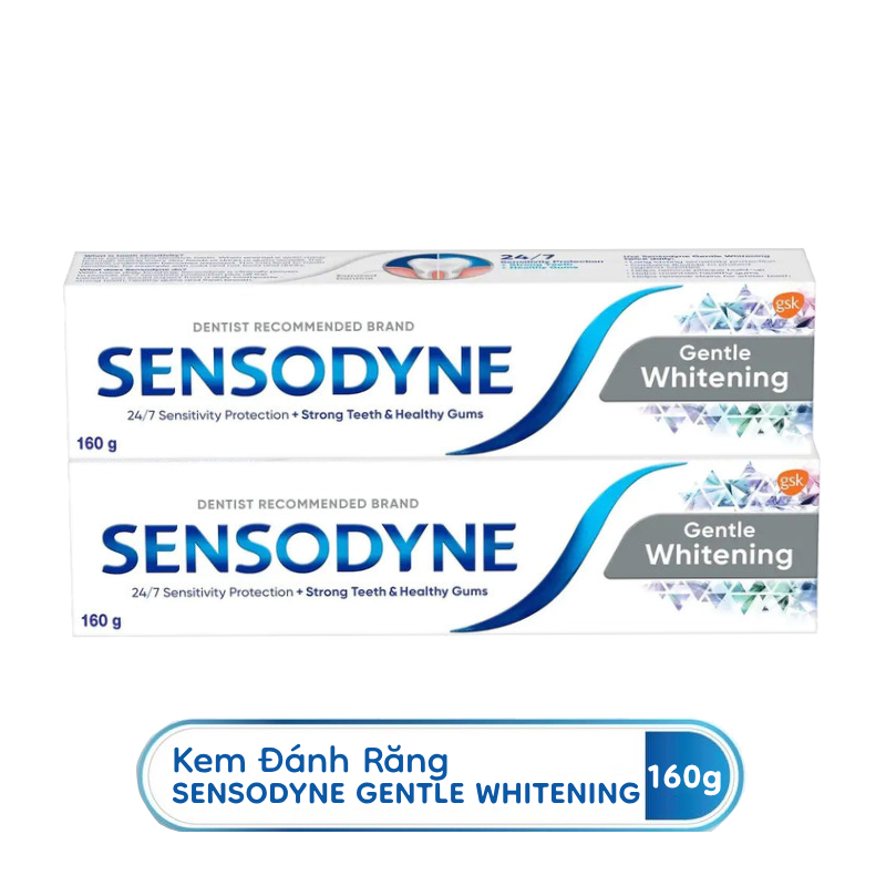 Bộ 2 Kem Đánh Răng Sensodyne Gentle Whitening 160g/tuýp