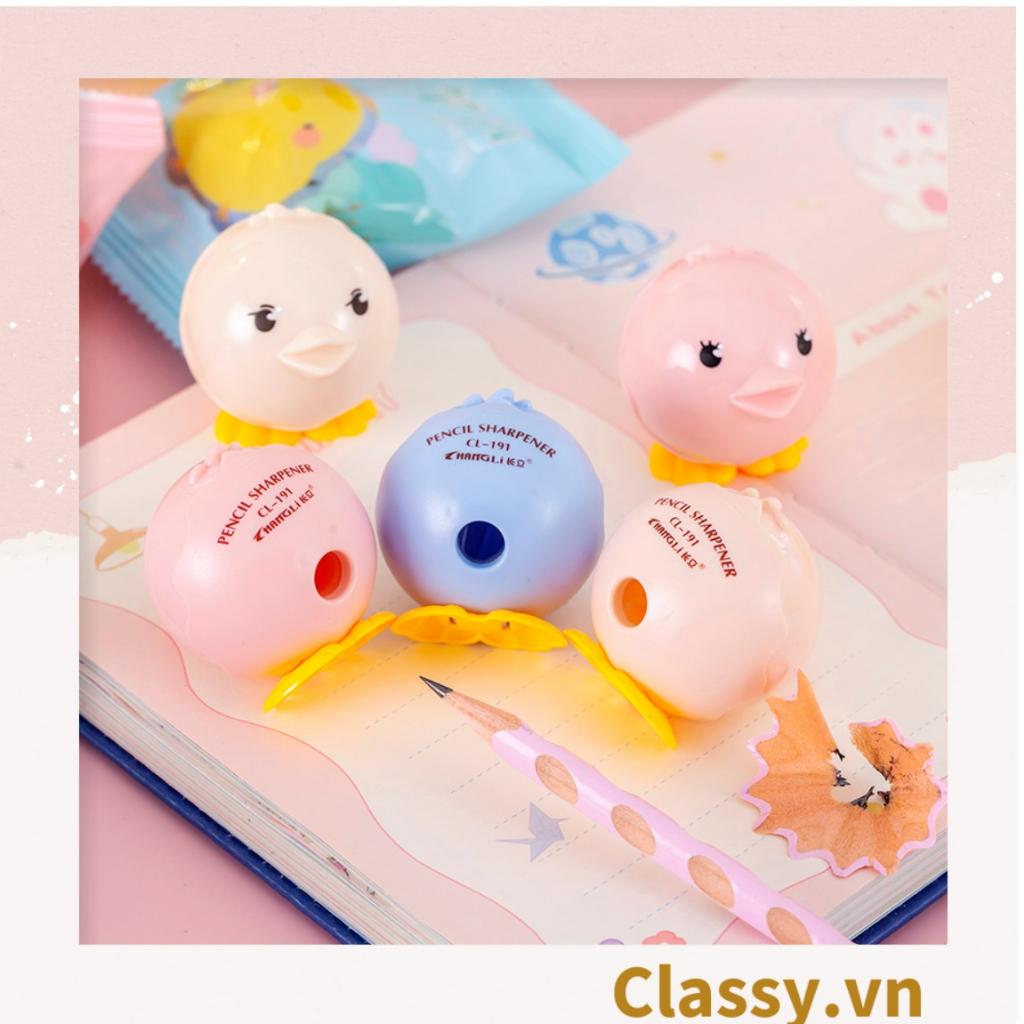 Gọt chì mini Classy hình con chim tròn nhiều màu PK1145