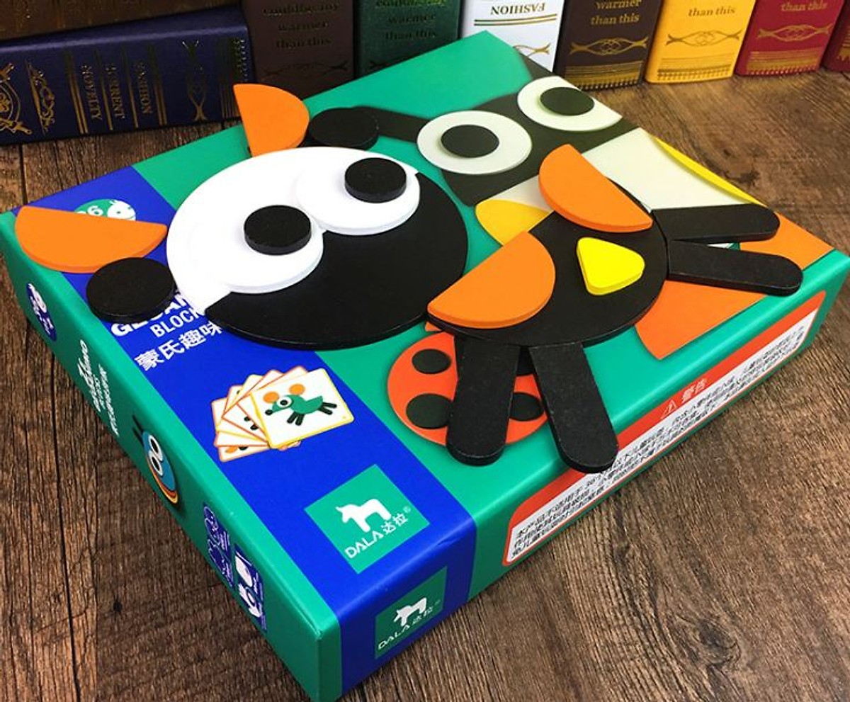 Bộ tranh ghép hình Montessori Fun Board cho bé từ 3 tuổi- Giáo cụ Montessori ghép hình con vật cho bé phát triển phát triển tư duy