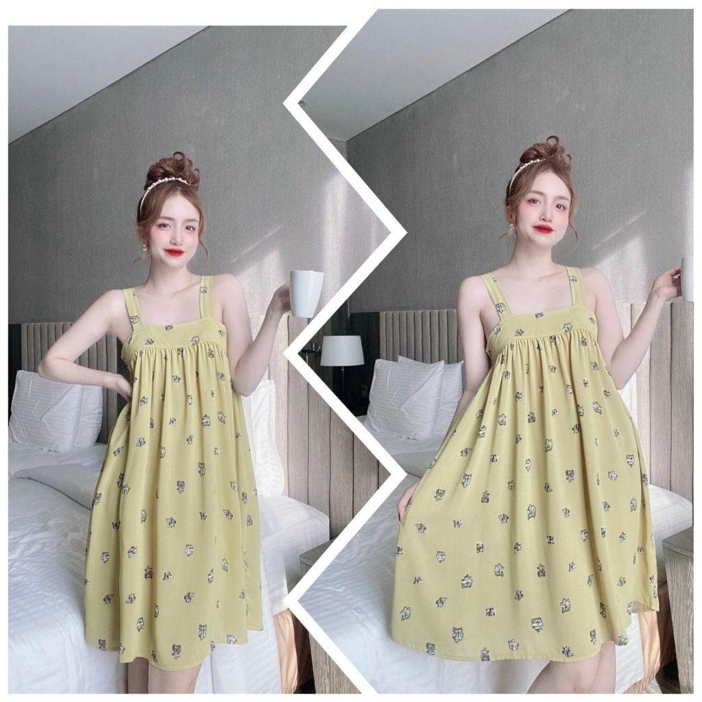 Váy ngủ sexy BIGSIZE ️FREE SHIP️ Đầm ngủ sexy lụa Mango Chất Siêu Mát Dáng Siêu Xinh &lt;75kg