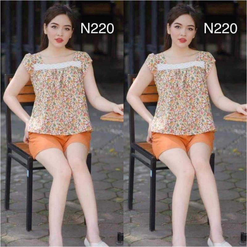 Đồ bộ mặc nhà, đồ ngủ, đồ sau sinh cổ đáp ren