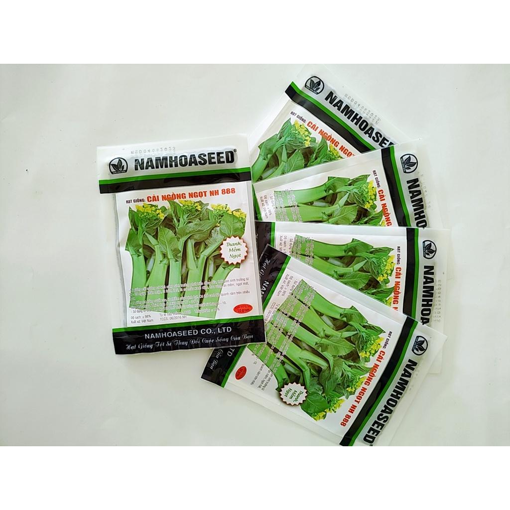 Hạt giống cải ngồng ngọt NH 888 dễ trồng, chịu nhiệt tốt,năng suất cao, ít sâu bệnh gói 50gr