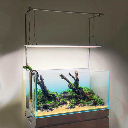 Giá Treo Đèn Đôi Inox MAD 60cm, 90cm, 120cm Bộ Chân Treo Bắt Sau Tủ Hồ