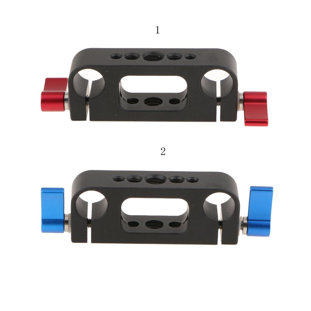 Aluminum Rod Clamp 15mm Railblock For DSLR 15mm Rail Rig Rod Support System