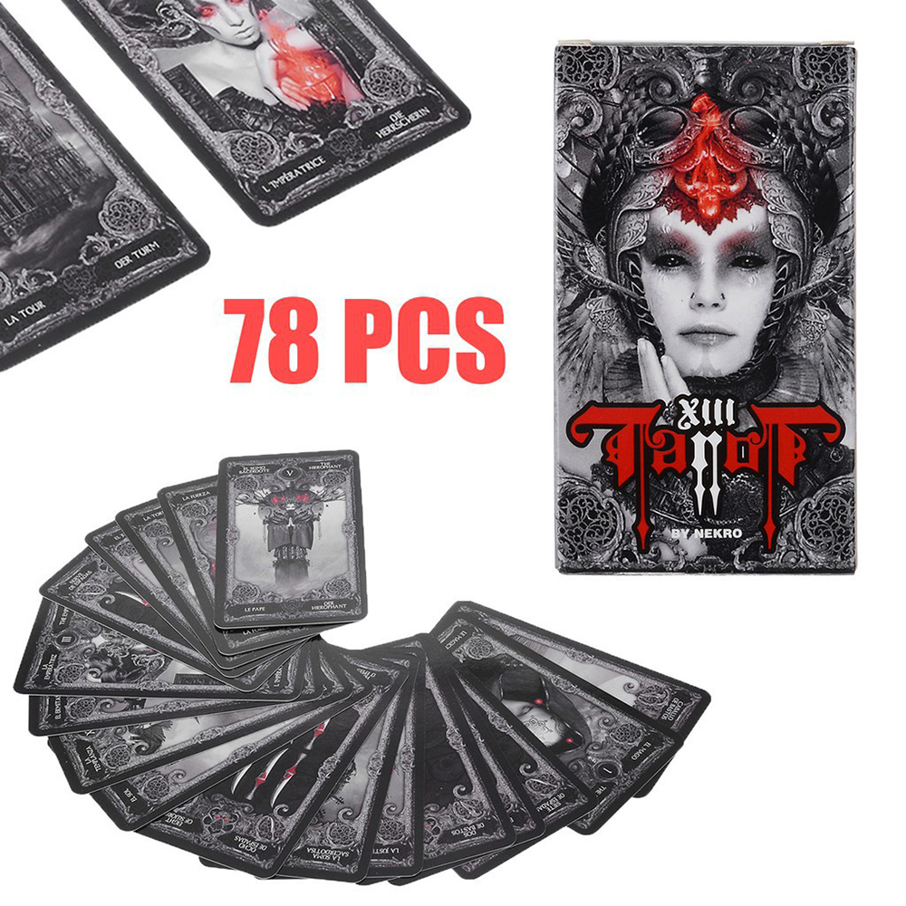 [Size Gốc] Bộ Bài Tarot XIII Dark Tarot 78 Lá Bài Tặng Đá Thanh Tẩy