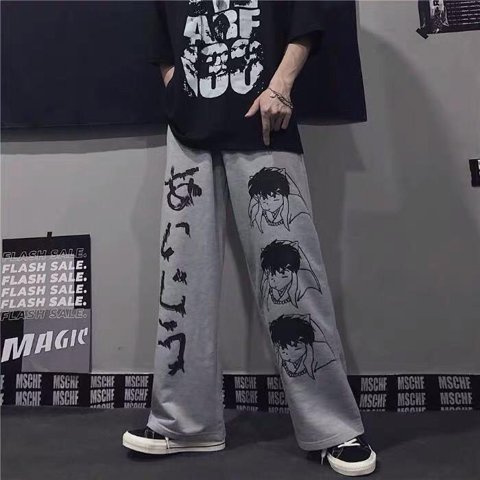 Quần DÀI Ống Rộng IN HÌNH SA.JA Ulzzang Unisex