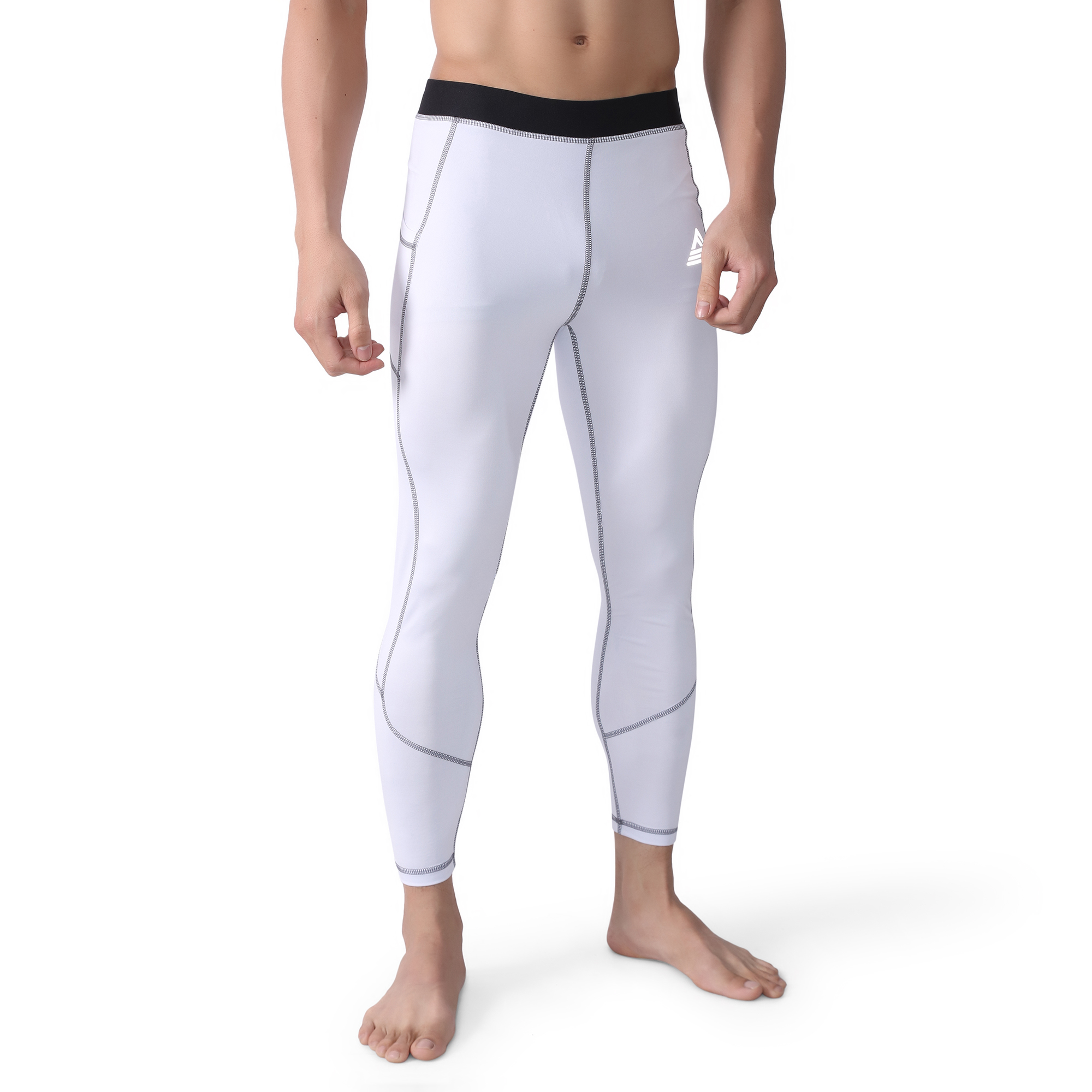 Quần thể thao nam Fitme Body Compression chất liệu quần giữ nhiệt co giãn siết cơ cao cấp - Đen Đỏ