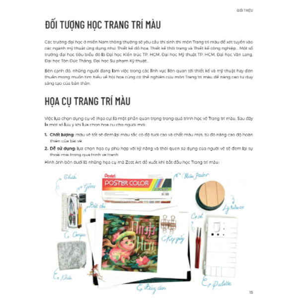 Trang Trí Màu: From A To Z - Nền Tảng Về Cách Điệu, Bố Cục Và Màu Sắc (Zest Art) - Omega Plus