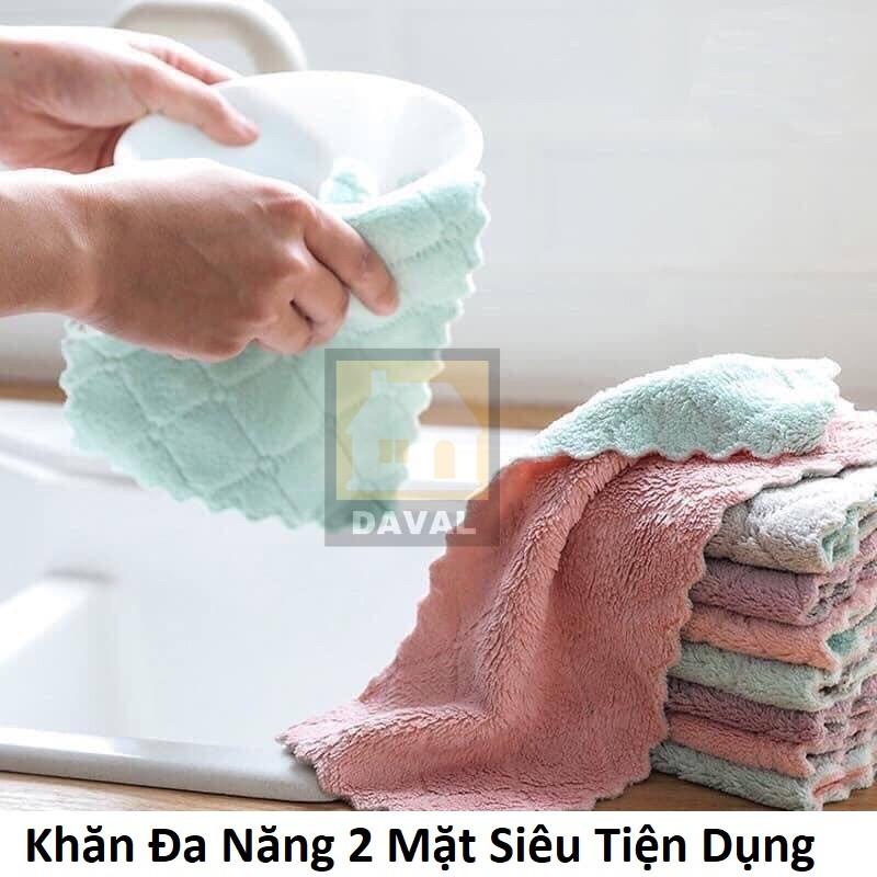 COMBO 3, 10 Khăn Lau Đa Năng Siêu Thấm Nước lau bàn ghế chén dĩa, sợi vải mịn siêu thấm nước