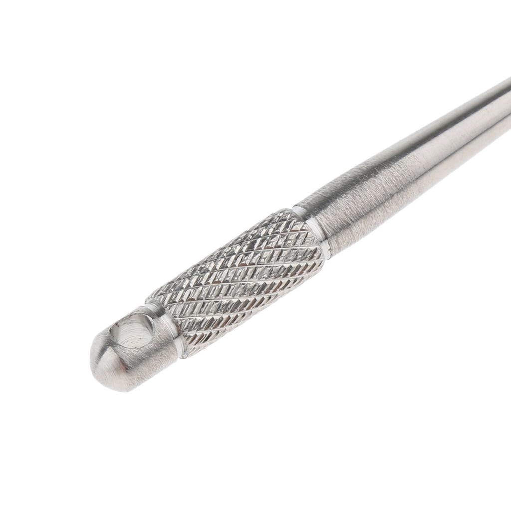 2 Pieces Titanium Ear Pick Wax Curette Remover Cleaner Care Tool, Metal Earpick, 64mm, Durable, Rust Proof, Silver, Colorful