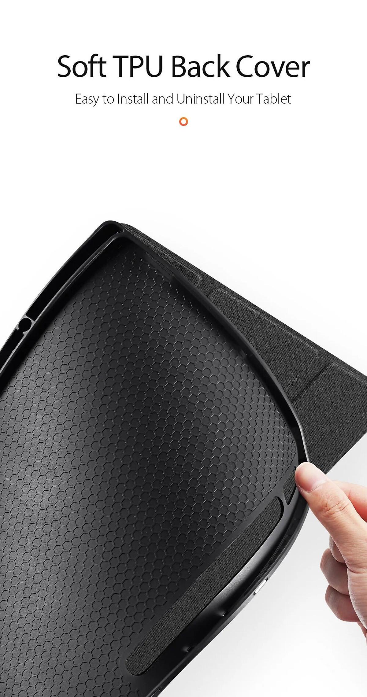 Bao Da Dành Cho SamSung Galaxy Tab S9 FE, Tab S9 FE Plus Hiệu Dux Ducis Chống Sốc, Có Khay đựng Bút - Hàng Chính Hãng