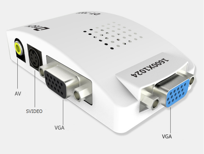 Bộ chuyển tín hiệu VGA sang AV, Svideo DTECH DT-7001 chính hãng