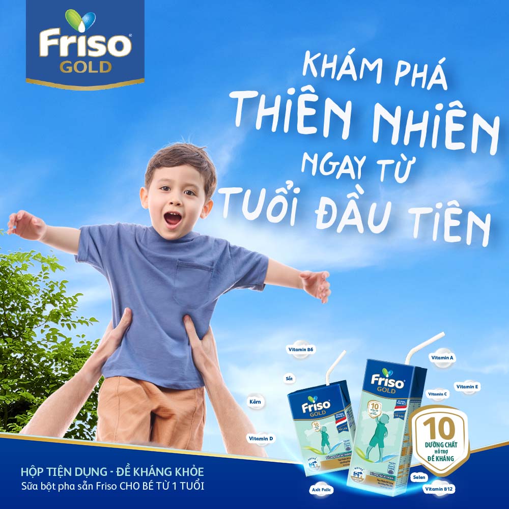 Thùng 48 Hộp Sữa Bột Pha Sẵn Friso Gold Rtd Vani (48 Hộp X 110ml)